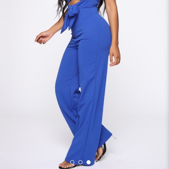 Alana One Shoulder Jumpsuit - Royal Blue - Picture 3 of 5